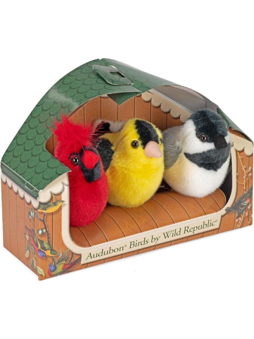 Authentic Bird Sounds Toy Set - Northern Cardinal, Goldfinch & Chickadee - 3